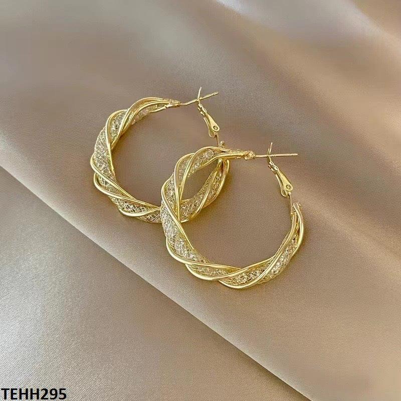 Sparkling Hoop Earrings