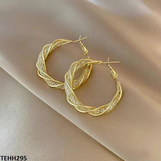 Sparkling Hoop Earrings