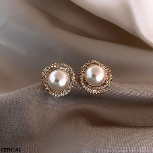 Pearl Stud Earrings